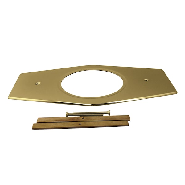 Westbrass Remodel Cover Plate for Moen and Delta Bathtub and Shower Valves, Polished Brass D502-03 - main
